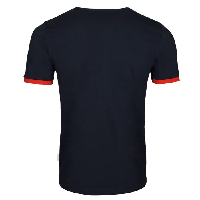 BK Trendy Sıfır Yaka T-Shirt Lacivert - Görsel 3