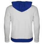 BK Trendy Sweat Kapüşonlu Gofre Baskı Beyaz - Görsel 3